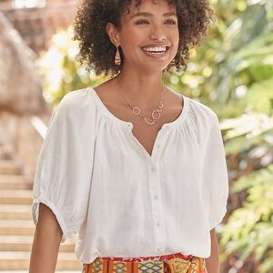 Sundance Elegant Days Top.  White, Size S.  NWOT.